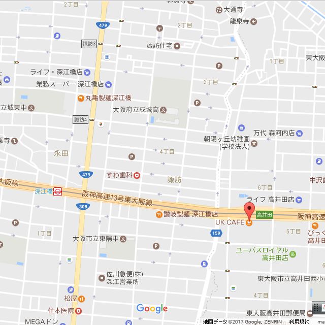 高井田店の地図